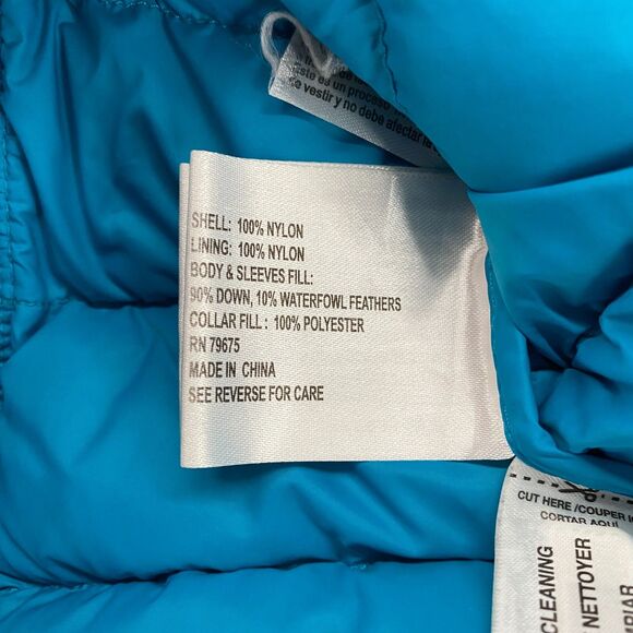 Michael Kors Jacket Womens S Blue Puffer Full Zip Light Down Outdoor Packable - Picture 6 of 9